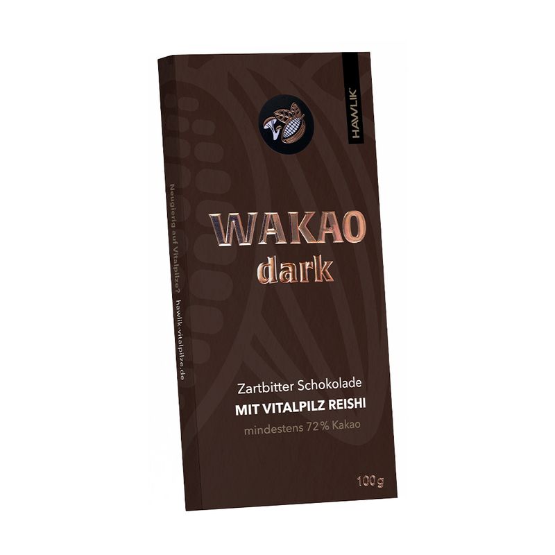 HAWLIK Zartbitter Schokolade mit Reishi Extrakt