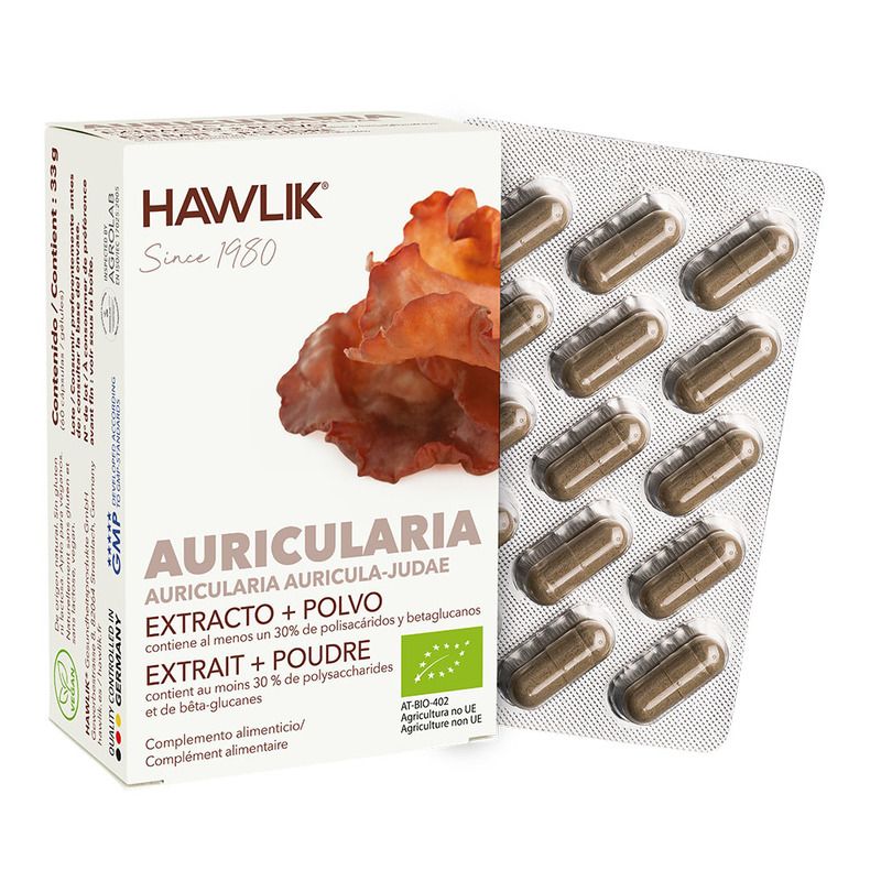 HAWLIK orgánico Auricularia cápsulas